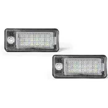 Автомобильные светодиодные фонари для номерных знаков | Встроенный резистор CAN-шины | Совместимость с различными моделями Audii | Аксессуары | Тюнинг | Эффективный/Низкая мощность 12x7x5cm