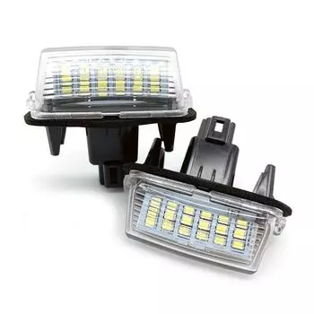 Автомобильные светодиодные фонари номерного знака для Toyota Camry 50, светодиодный номер, подходящий для Peugeot Citroen 206 306 307 406 407 C3 для Yaris