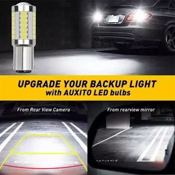 Автомобильные светодиодные фонари с высокой энергоэффективностью, сверхвысокой яркостью, фонарь заднего хода, сигнальная лампа тормоза автомобиля белый