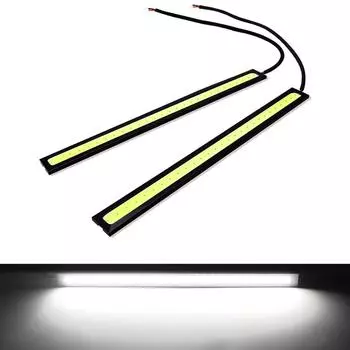 Автомобильные светодиодные лампы дневного света для вождения, 17 см, DRL, атмосферный свет, автобар, суперстайлинг, COB L0W1 white-1pcs