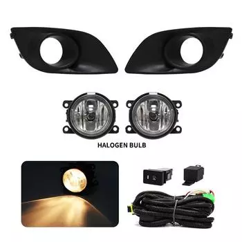 Автомобильные светодиодные противотуманные фары дневного времени для бега DRL для Suzuki Swift 2011 2012 2013 2014 2015 2016 2017, переключатель жгута проводов, водонепроницаемый