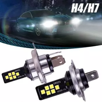 Автомобильные светодиодные противотуманные фары H3 881 880 H1 4014 30smd комплект высокой яркости 6000K доступ к автомобильной лампе фары K1B8 H4-One size