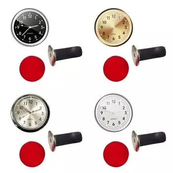 Автомобильные светящиеся часы на приборную панель автомобиля с зажимом для салона автомобиля золотой