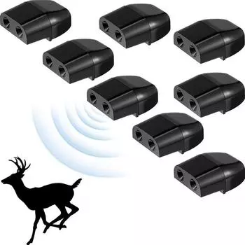 Автомобильные свистки для оленей, предупреждающие о животных, система звуковой сигнализации, ультразвуковой отпугиватель для автомобилей, грузовиков, мотоциклов чёрный