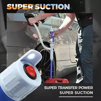 Автомобильные топливные насосы Электрический насос для перекачки жидкого масла Водяной насос Насосы для перекачки топлива на открытом воздухе для автомобилей Аварийные принадлежности для автомобилей синий