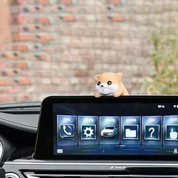 Автомобильные украшения, милые фигурки, фигурки в форме животных из смолы, мультяшные украшения, декор салона автомобиля для журнального столика, приборной панели