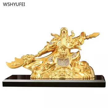 Автомобильные украшения Сплав Гуань Гун Украшения для салона автомобиля У Цайшэнь Духи Блоки Предметы интерьера Подарок по фэн-шуй