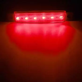 Автомобильные внешние светодиодные фонари 24 В/12 В 6 светодиодов для автобусов, грузовиков, боковых габаритных огней, светодиодные предупреждающие огни для прицепов, задние боковые стоп-сигналы жёлтый