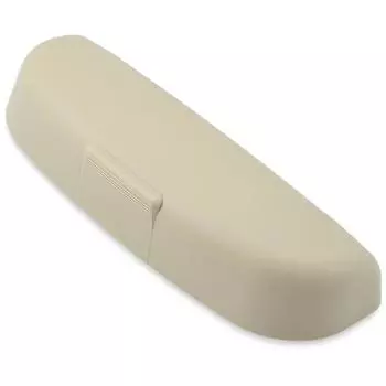 Автомобильные зажимы для очков, пластиковая автоматическая пряжка, установленная автомобильная коробка для хранения, чехол для очков, держатель для солнцезащитных очков бежевый