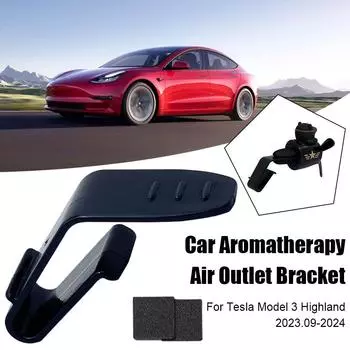 Автомобильные зажимы для розетки, зажим для вентиляции для Tesla Highland 2025.09-2024, кронштейн для освежителя, конвертер, автомобильный гаджет, аксессуар для интерьера Y4W2