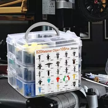 Автомобильные зажимы, крепежи, 925 шт., автозапчасти, автомобильные детали, пряжка для расширения, портативный универсальный комплект для ремонта бампера, зажимы для автомобильных зажимов, расширение