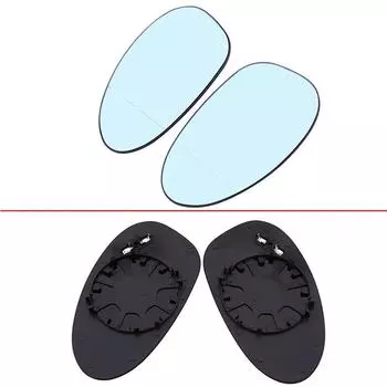 Автомобильные зеркала, зеркало на крыле автомобиля, стекло с подогревом, подходит для BMW 1-й серии E87, 3-дверное, 2004, 2005, 2006, 2007, 2008, 2009, 2010, 2011, синее