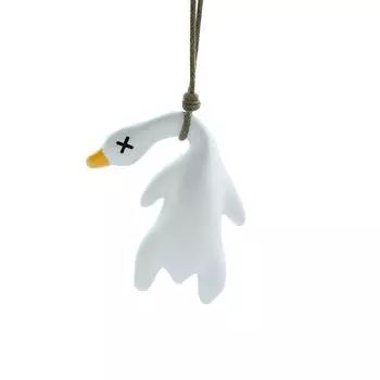 Автомобильные жареные утки Подвеска для зеркала заднего вида автомобиля Украшение для салона автомобиля Маленькая подвеска для автомобиля в виде жареных уток One Size