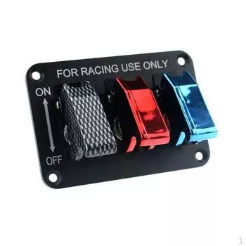 Автомобильный 12А переключатель зажигания двигателя с крышками алюминиевая панель