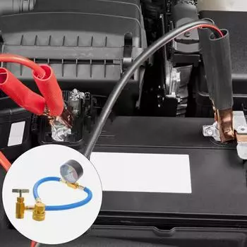 Автомобильный 15,7 шланг для заправки хладагентом R134A A/C с манометрами, резиновый заправочный шланг для кондиционера автомобиля