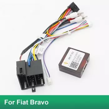 Автомобильный 16-контактный адаптер жгута проводов Canbus Box Декодер Android Radio Кабель питания для Fiat Bravo RP5-FT-002 with canbuswit