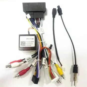 Автомобильный 16-контактный разъем для Android-радио с жгутом проводов и блоком Canbus для Fiat Doblo 500L Aegea