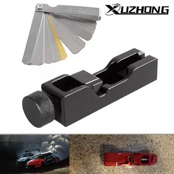 Автомобильный 1 шт. инструмент для измерения зазора свечи зажигания, сжатие электрода, регулируемое, универсальное, для 10 мм, 12 мм, 14 мм, 16 мм, комплект высокой мощности турбонаддува чёрный