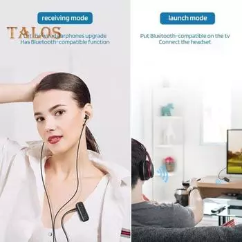 Автомобильный адаптер Bluetooth-совместимый приемник Plug-Play Универсальное универсальное подключение Громкая связь Аудиоадаптер Мини-конвертер чёрный