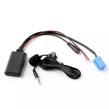 Автомобильный адаптер BT, беспроводной автомобильный CD-стерео AUX, музыкальный интерфейс для Alfa Romeo 147 156 159 Brera Mito GT чёрный