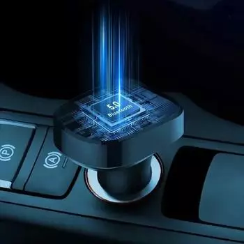 Автомобильный адаптер для быстрой зарядки FM-передатчик MP3-аудиоплеер Автомобильный комплект Bluetooth 5.0 приемник Hands Free 3.1A 2USB Автомобильные аксессуары Pla