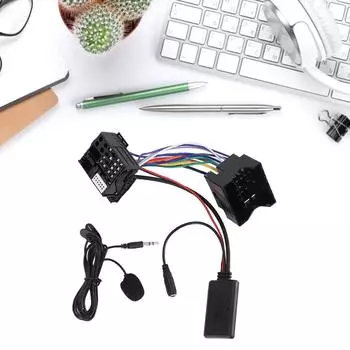 Автомобильный адаптер для громкой связи, радио, музыки, кабель AUX, подходит для E60 E61 E63 E64 E65 E66 E81 E82 E87 E70 E90 E91 E92 E93 B