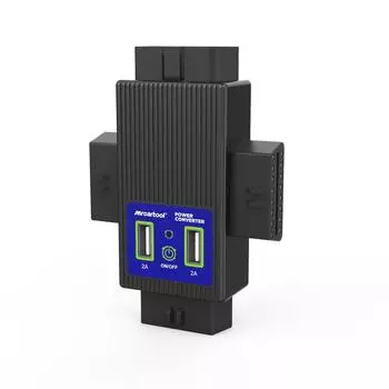 Автомобильный адаптер OBD от 1 до 3, разъем питания, 12 В, автомобильный выходной разъем OBD II, преобразователь с 2 портами питания USB