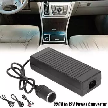Автомобильный адаптер питания, преобразователь переменного тока в постоянный, 110/240 В в 12 В, 160 Вт, трансформатор питания, гнездо прикуривателя автомобиля