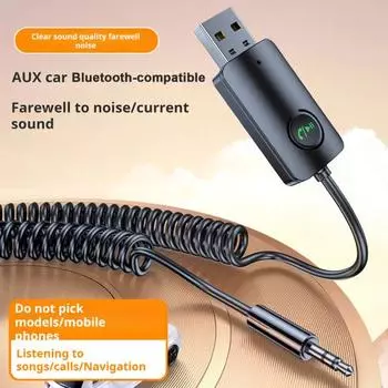 Автомобильный адаптер с поддержкой Bluetooth, стабильный сигнал, быстрый отклик, звонки без помощи рук, декодирование аудио, адаптер-приемник
