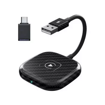 Автомобильный адаптер, совместимый с USB-адаптером CarPlay, Bluetooth-совместимый беспроводной ключ 5.0, совместимый с системами IPhone 6 и выше