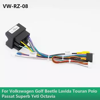 Автомобильный адаптер жгута проводов Canbus Box для Volkswagen Golf Beetle Lavida Touran Polo Passat Superb Yeti Octavia VW-RZ-08 without canbuswit