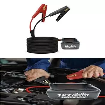 Автомобильный аккумуляторный комплект аварийного питания для зажигания автомобиля Makita 18 В литий-ионный аккумулятор 8 калибра 6,5 футов