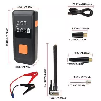 Автомобильный аккумуляторный усилитель питания со светодиодной подсветкой 1000A пиковый насос для шин пусковой агрегат с воздушным компрессором внешний аккумулятор