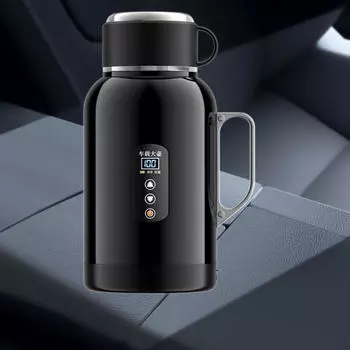 Автомобильный электрический чайник 12/24 В с подогревом, дорожная кружка, портативный бойлер для воды Without Base