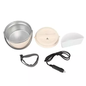 Автомобильный электрический ланч-бокс 1,2 л, 360 градусов, быстрый и равномерный нагрев, моющийся портативный пищевой обогреватель, ланч-бокс для 12V