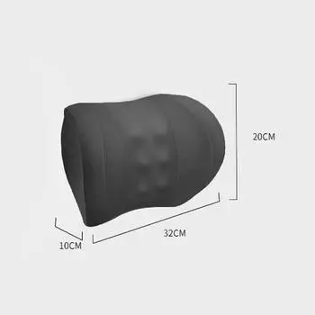 Автомобильный электрический массажный подголовник-подушка 12 В USB поддержка шеи для длительных путешествий авто подголовник снимает усталость чёрный
