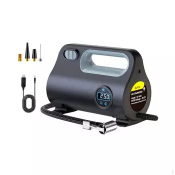Автомобильный электрический воздушный насос 12 В, сверхмощный для мячей, высокая производительность