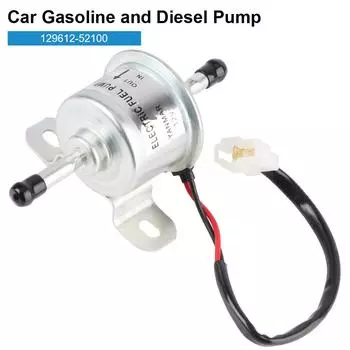 Автомобильный электронный насос 12 В 129612-52100 Универсальный бензиновый и дизельный насос Автомобильный масляный топливный насос Silver