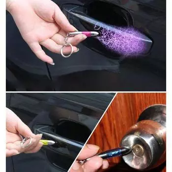 Автомобильный антистатический брелок для ключей Пуля Устранитель статического электричества Устранитель статического электричества для человека Устранение статического электричества Стержень жёлтый