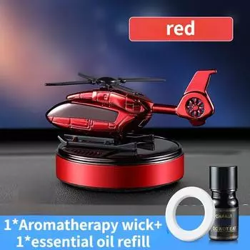 Автомобильный аромат, солнечная ароматерапия, вращающийся вертолет, моделирование автомобиля, освежитель воздуха, диффузор, парфюм, подарок, авто аксессуары для интерьера 1 set красный