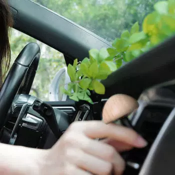 Автомобильный ароматерапевтический зажим для освежителя воздуха в форме гриба, простая установка, подарочный кондиционер светло-коричневого