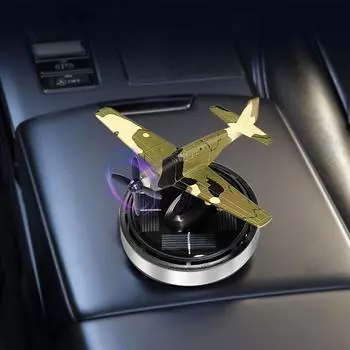 Автомобильный ароматизатор на солнечной батарее с дизайном самолета Автомобильные освежители воздуха Вращающийся солнечный вращающийся солнечный диффузор ароматерапии для автомобиля CHINA