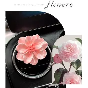 Автомобильный ароматизатор с зажимом-цветком, воздухораспределитель для автомобиля, ароматизатор с ароматом персика, аксессуары для украшения автомобиля, свежий воздух чёрный