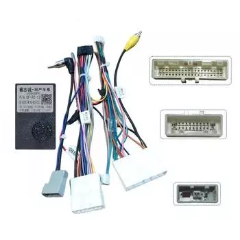 Автомобильный аудио 16PIN Android адаптер кабеля питания с коробкой Canbus для Nissan Sylphy Tiida CD/DVD-плеер жгут проводов without canbuswit