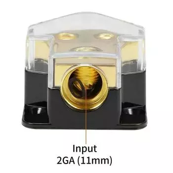 Автомобильный аудио стерео усилитель распределительный разъем 2-сторонний блок распределения питания разветвитель питания/заземления 2/4/8 калибра AWG для автомобиля Aud WH CHINA