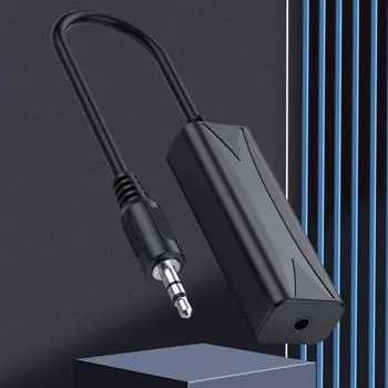 Автомобильный аудиокабель с защитой от помех 3,5 мм, шумоподавляющий фильтр с контуром заземления, стереосистема Killer Audio, автомобильный аксессуар чёрный