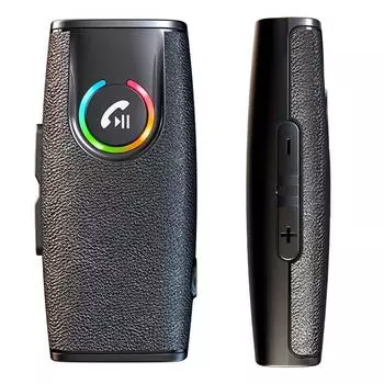 Автомобильный аудиоконвертер Bluetooth Bluetooth 5,3 аудиоприемник Громкая связь аудио автомобильный Aux 3,5 мм Bluetooth музыкальный приемник чёрный