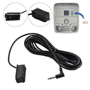 Автомобильный аудиомикрофон для автомобильных крышных панелей 3,5 мм микрофонные микрофоны проводные внешние микрофоны для Golf для Passat для Seat для Skoda CHINA