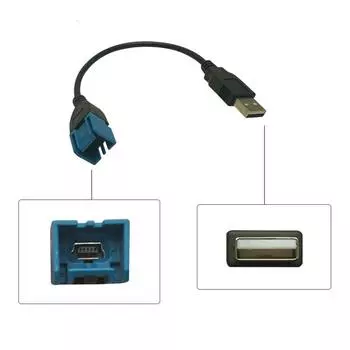 Автомобильный аудиовход Media Data Wire 2.0 USB к Mini USB порту Кабель-адаптер для Nissan Ford Series USB AUX Transfer