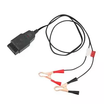 Автомобильный аварийный источник питания Кабель Автомобильный OBD2 Инструмент для замены аккумулятора Профессиональный автомобильный компьютер ECU Экономия памяти чёрный